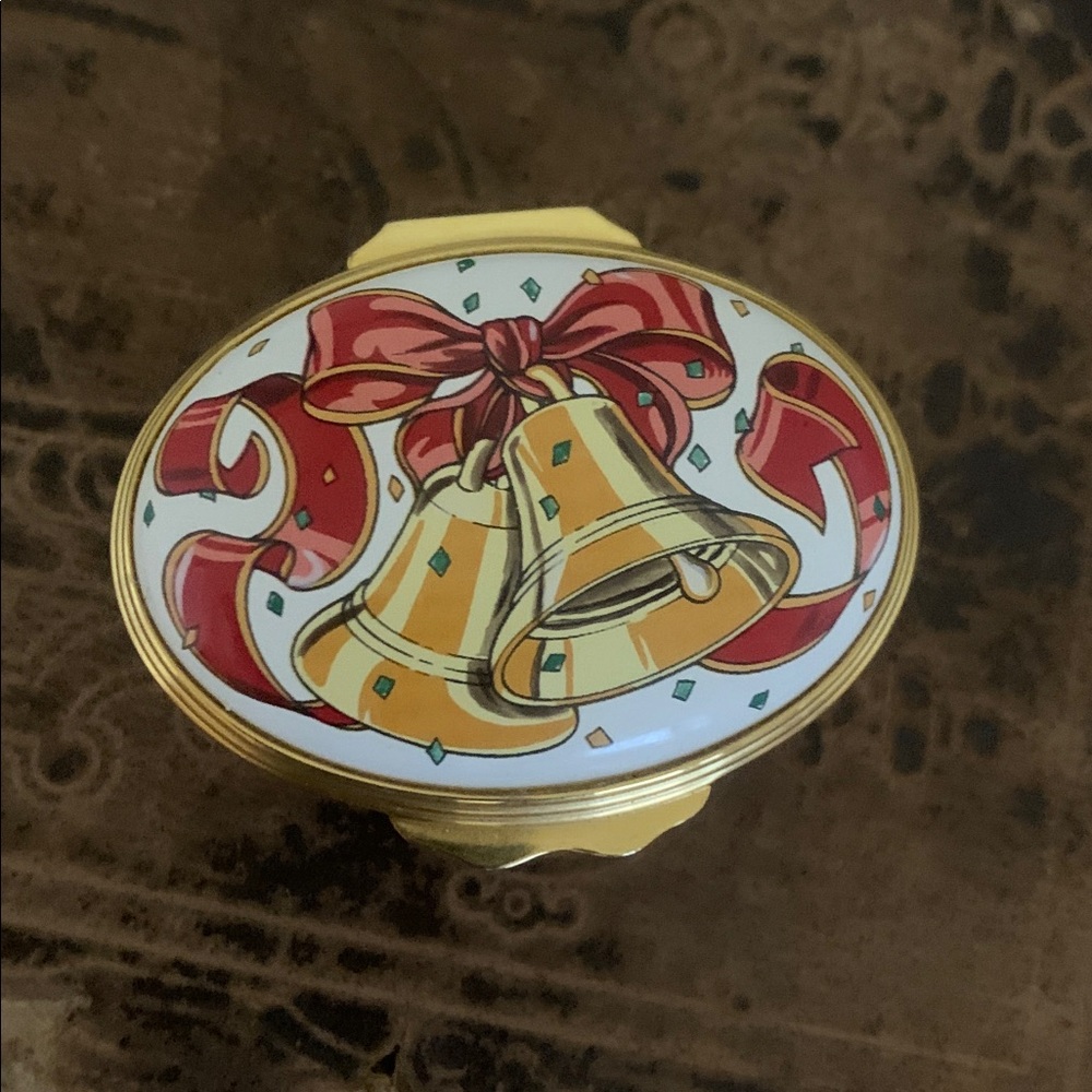 Tiffany & Co. x Halcyon Days Christmas 2000 Enamel Trinket Box
